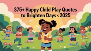 Happy Child Play Quotes to Brighten Days