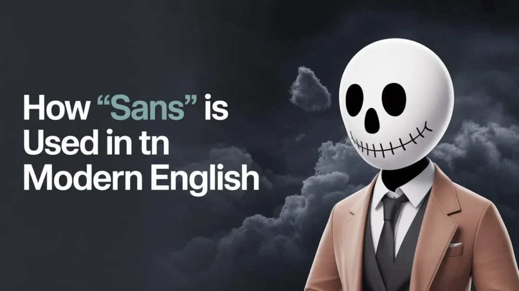 How “Sans” Is Used in Modern English