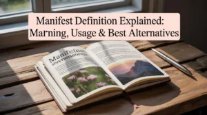 Manifest Definition Explained