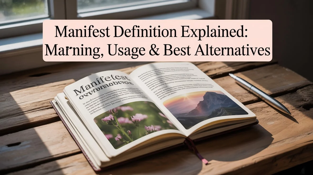 Manifest Definition Explained