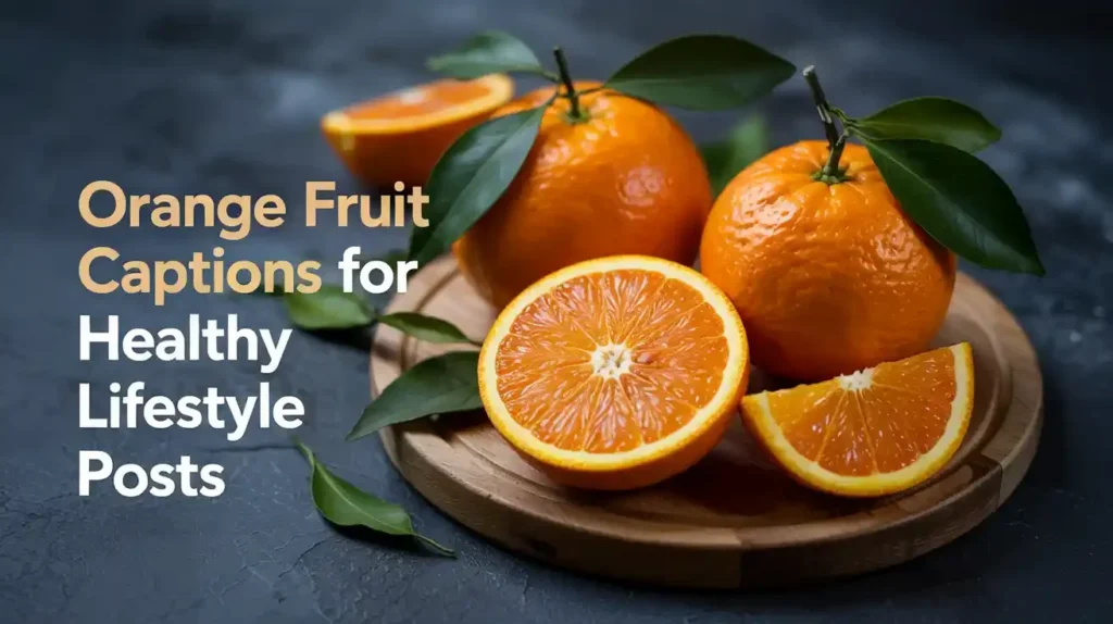 Orange Fruit Captions For Healthy Lifestyle Posts