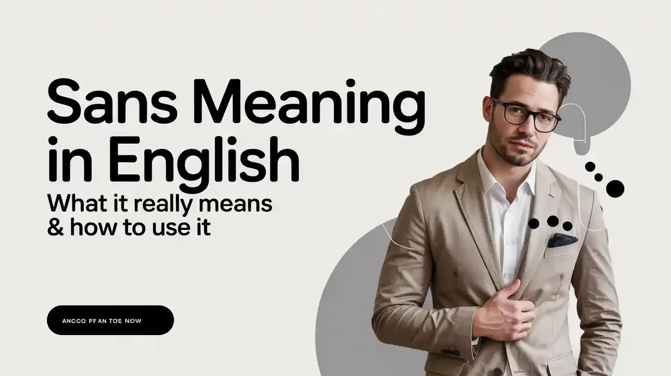 Sans Meaning in English