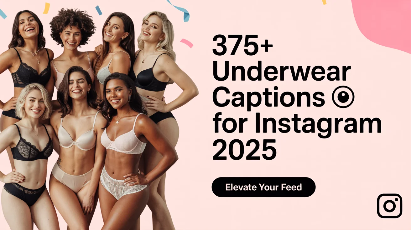 Underwear Captions for Instagram