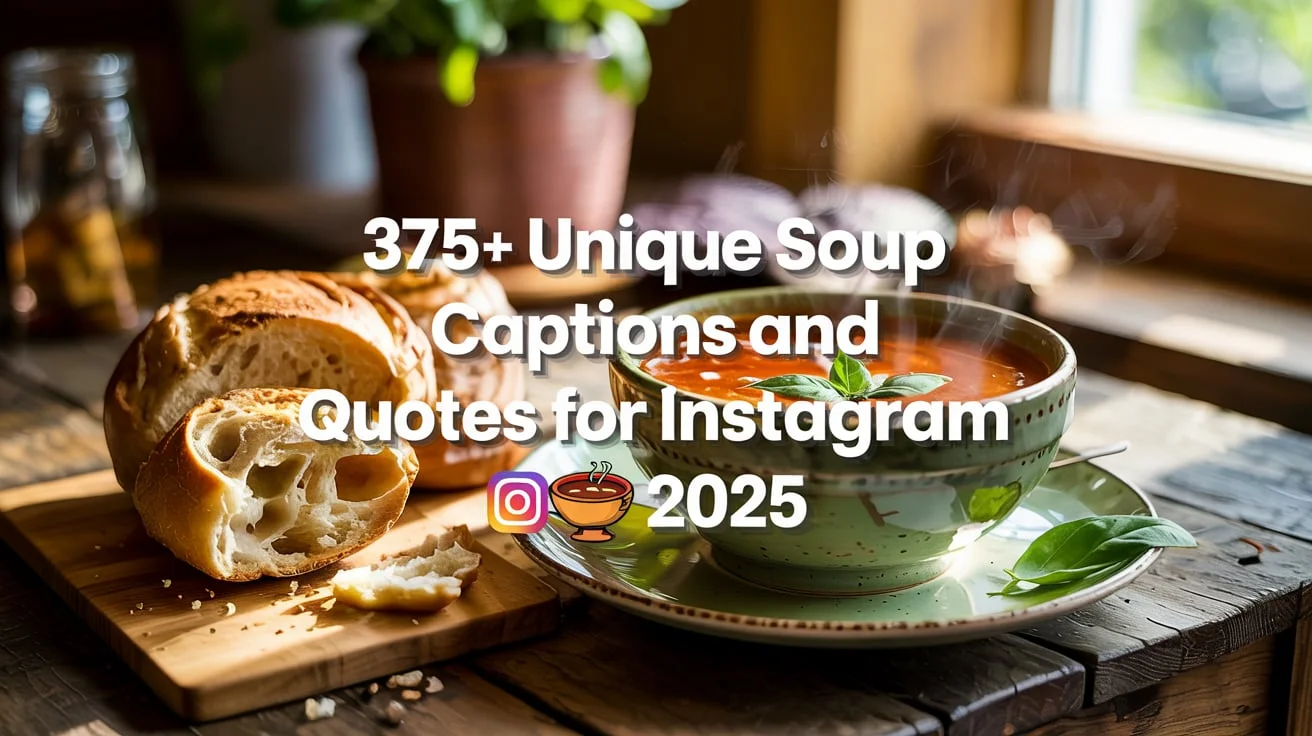 Unique Soup Captions And Quotes For Instagram